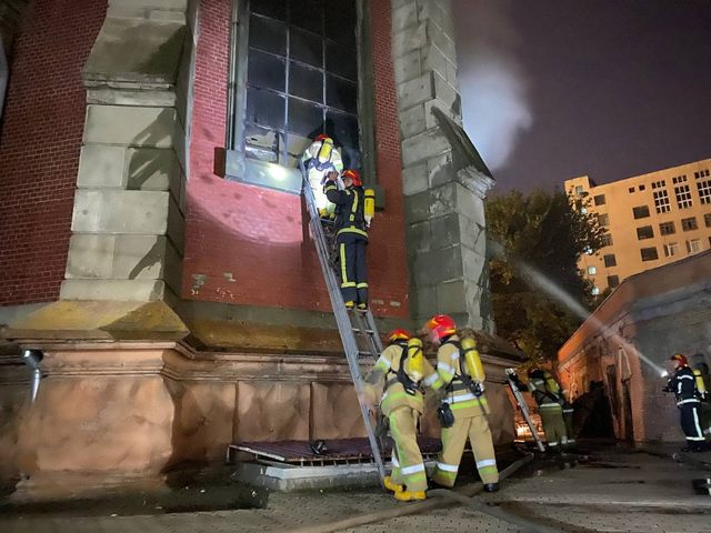 пожежа в костелі Святого Миколая